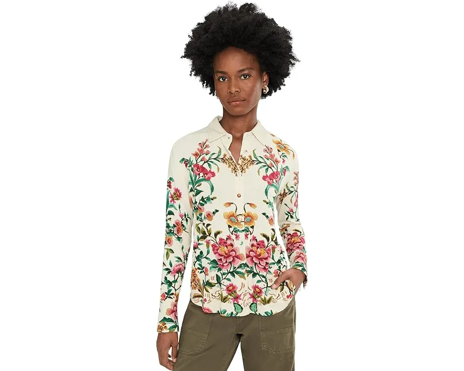 Блуза Johnny Was The Janie Favorite на пуговицах с цветочным принтом