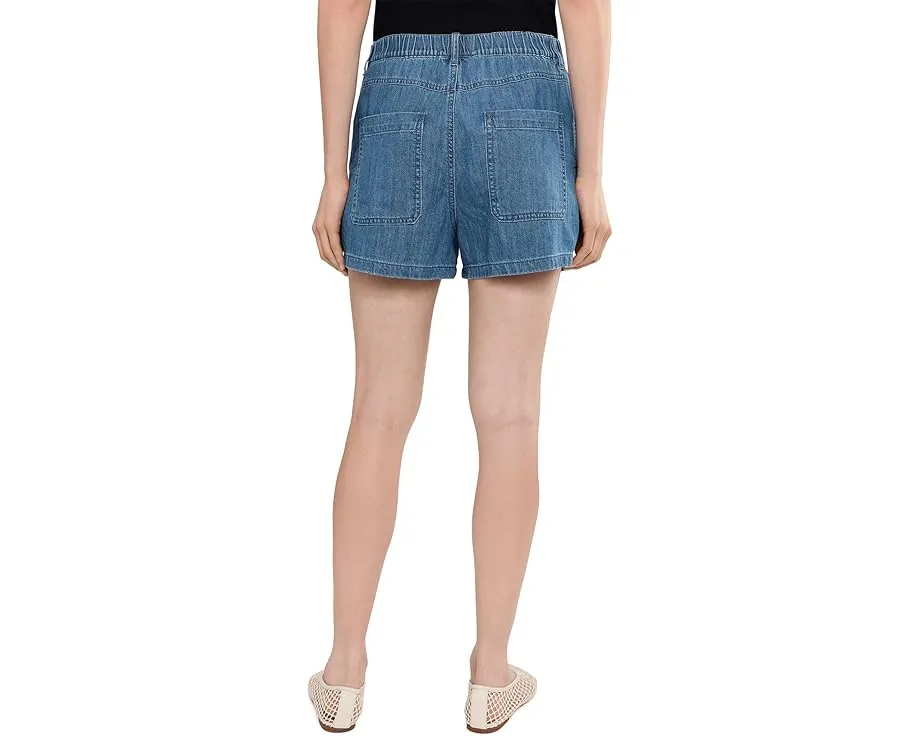 Шорты Zoe Shorts Madewell с эластичной спиной из денима