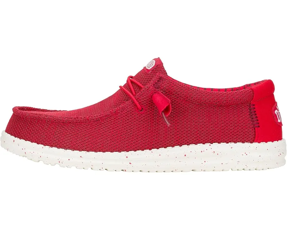 Обувь Hey Dude Wally Stretch Sox с эластичными шнурками и съемной стелькой