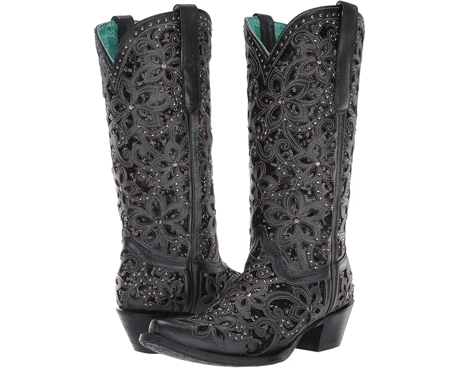Сапоги Corral Boots A3752 в западном стиле с ковбойским каблуком и стразами