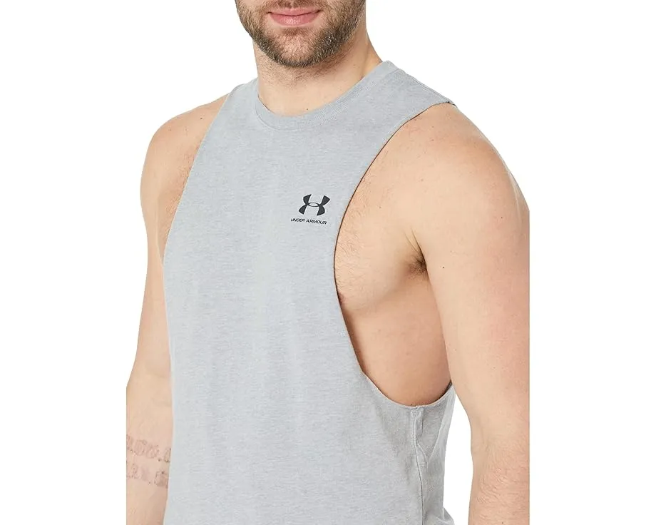 Мужской майка Under Armour Left Chest Cutoff с усиленной подвижностью