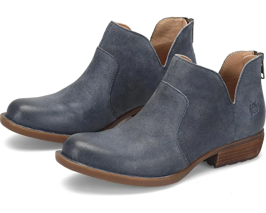 Ботильоны Born Kerri на молнии с каблуком из кожи Leawood и резиновой подошвой