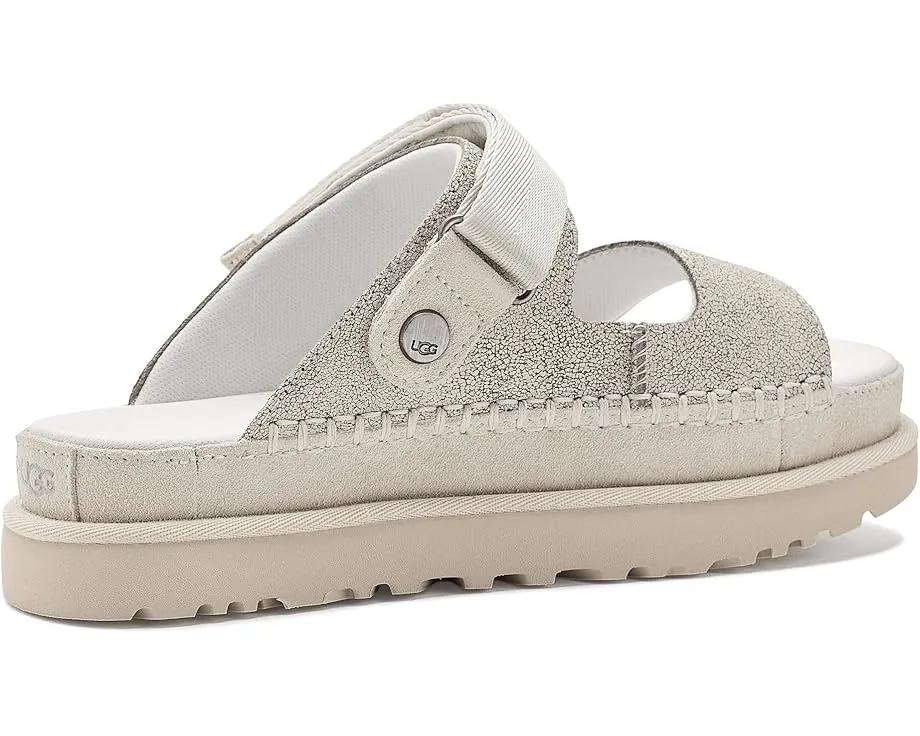 UGG Goldenstar Crackle Glide сандалии с кракле-кожей и EVA подошвой