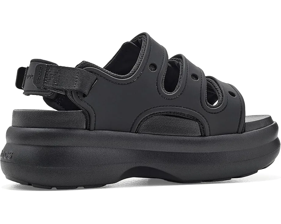 Босоножки Crocs Soho Sport Platform на платформе с тремя ремешками
