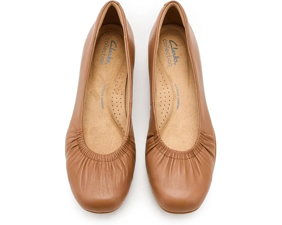 Балетки Clarks Jazmynn Lo из мягкой кожи с круглым носком и удобной стелькой