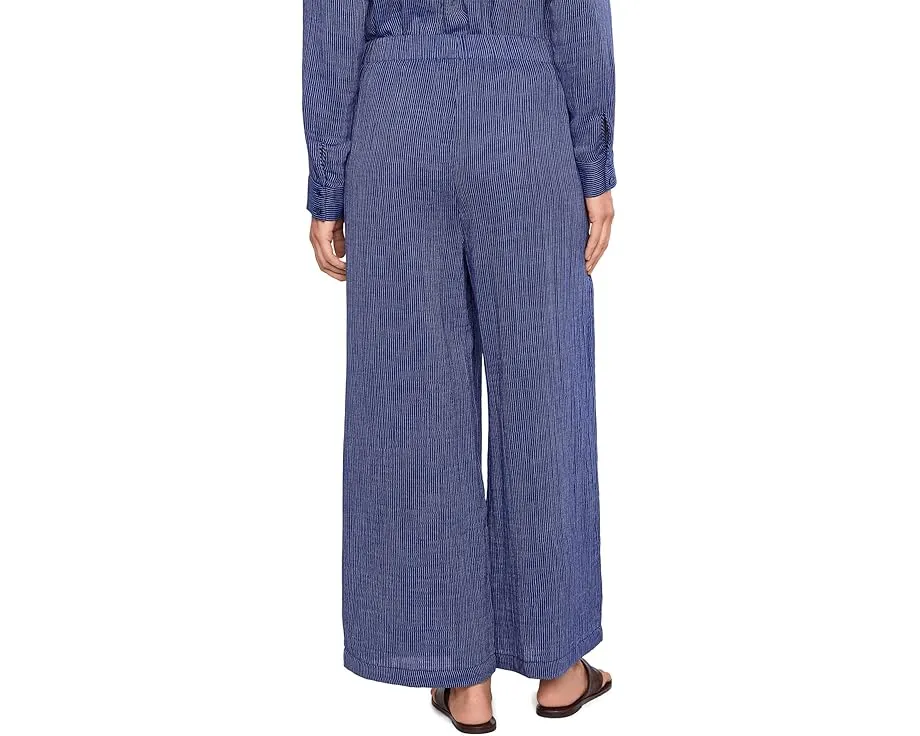 Полосатые брюки Eileen Fisher из органической марли