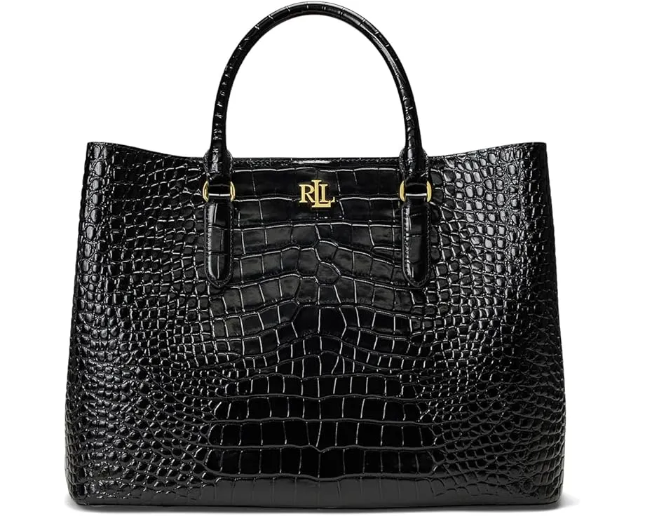 Сумка-сатчел Lauren Ralph Lauren Embossed Leather Large Marcy из тисненой кожи