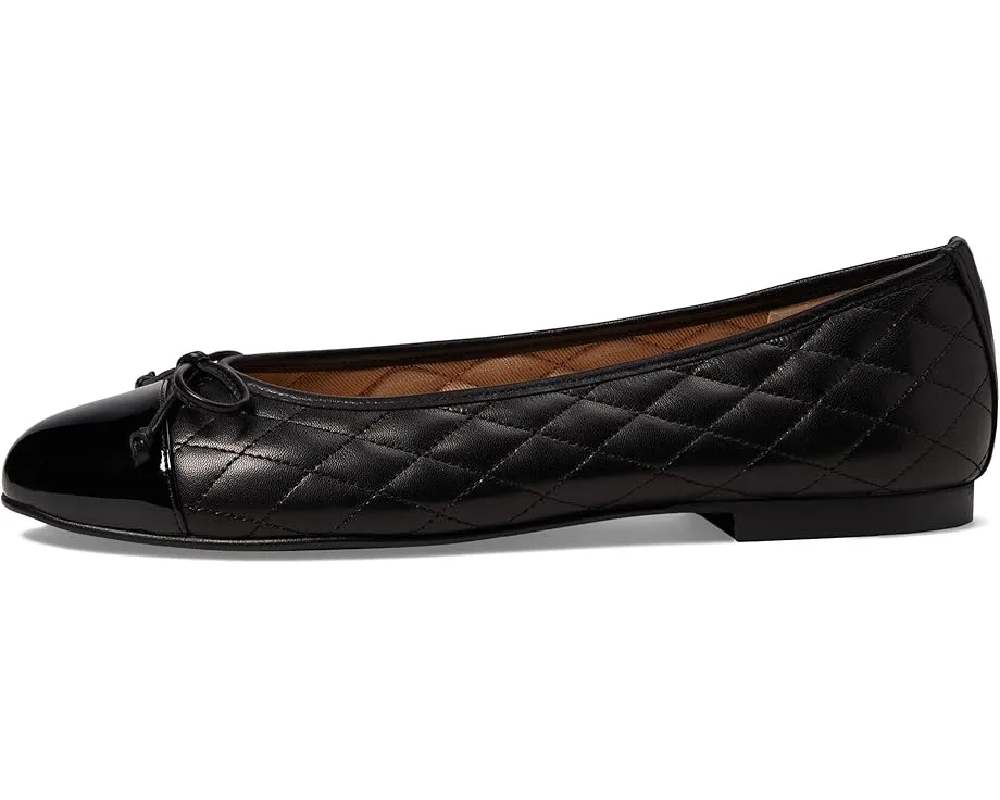 Туфли French Sole Tamara с стеганым верхом и бантом из гладкой кожи