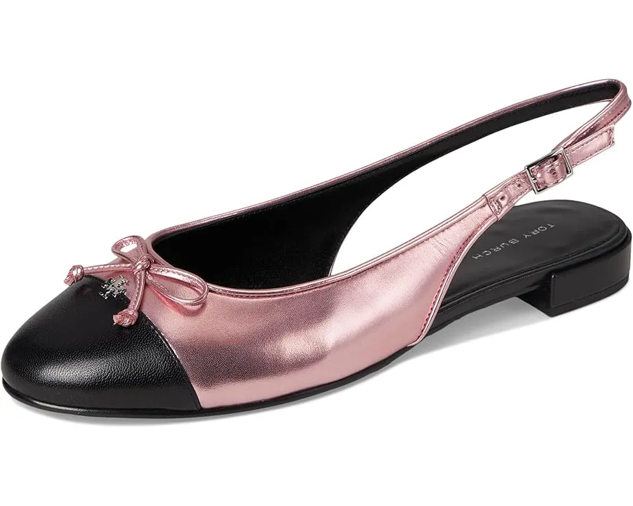 Балетки Tory Burch Cap-Toe Slingback с ремешком на щиколотке