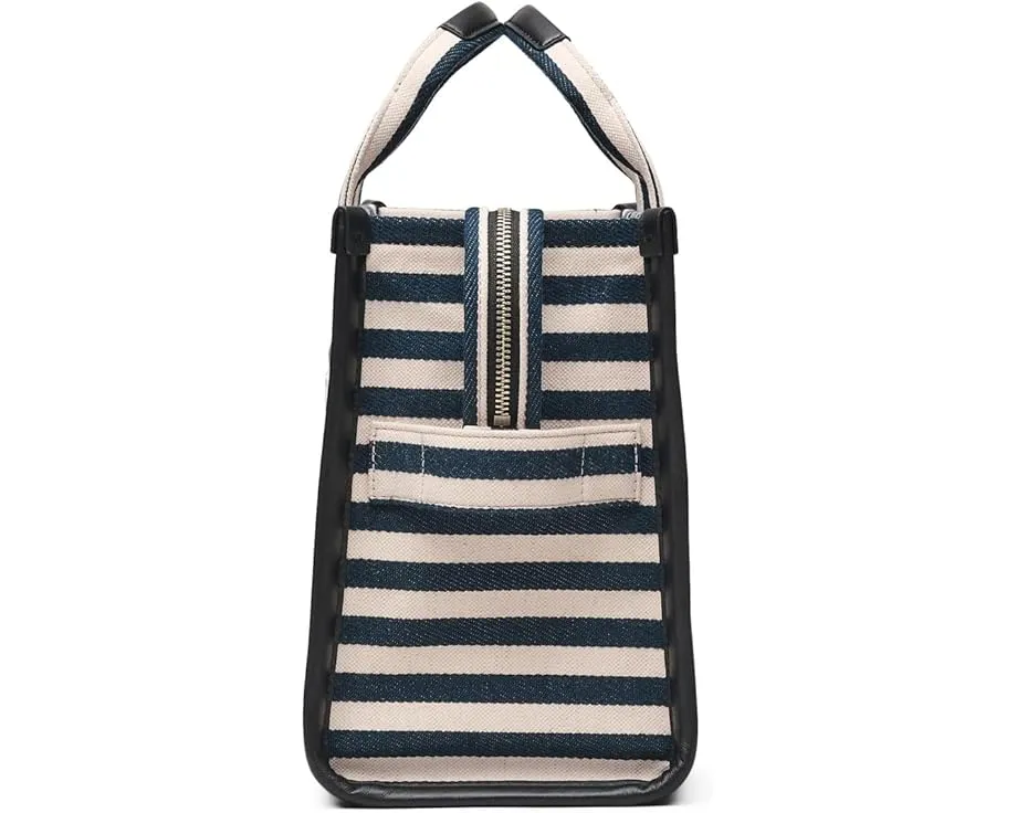 Средняя сумка-тоут Marc Jacobs The Stripe Canvas с полосатым принтом