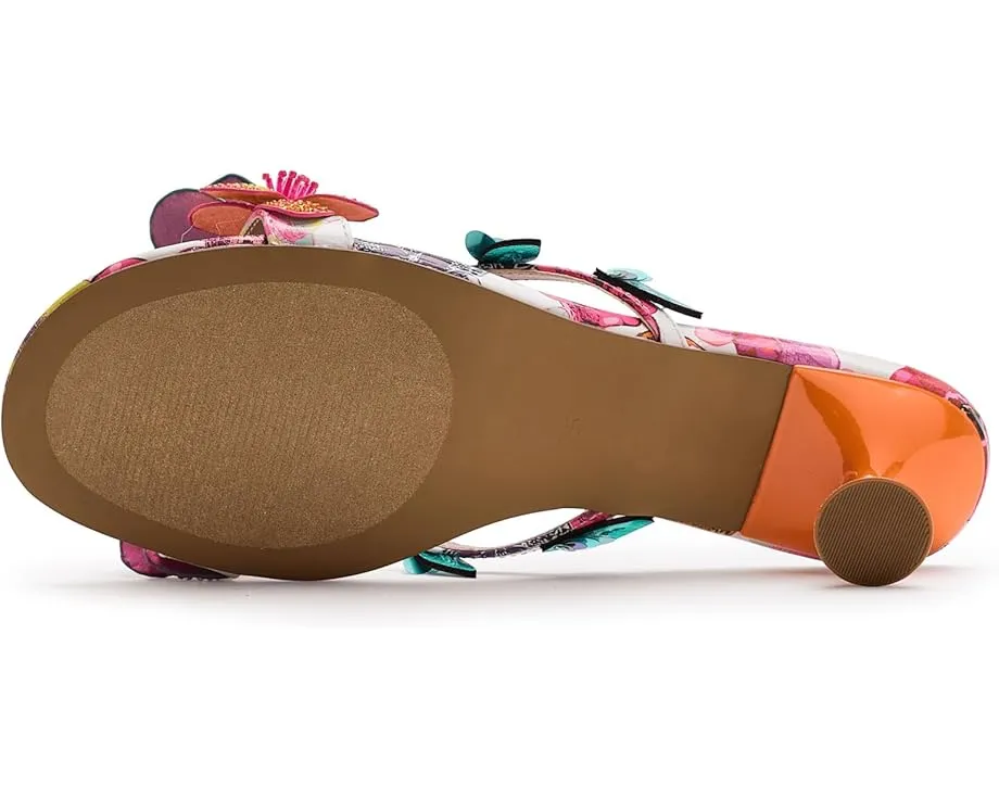 Босоножки Blue by Betsey Johnson Beatriz на низком каблуке с цветами и бабочками