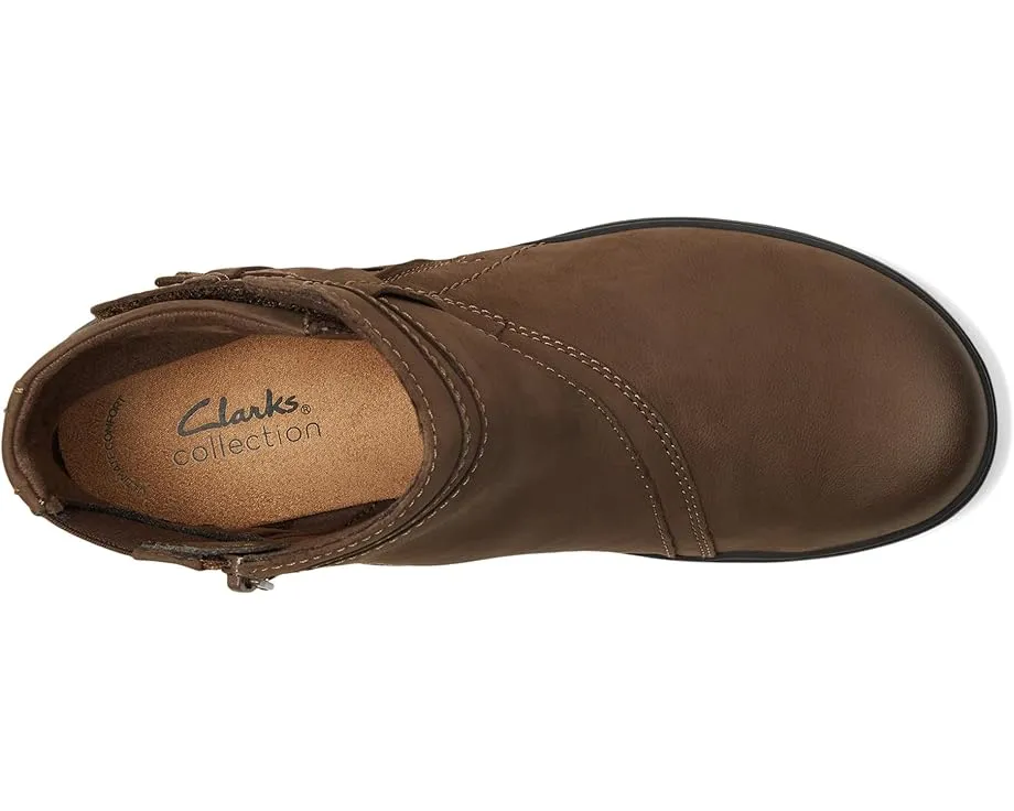 Ботильоны Clarks Carleigh Style с круглым носком и молнией сбоку