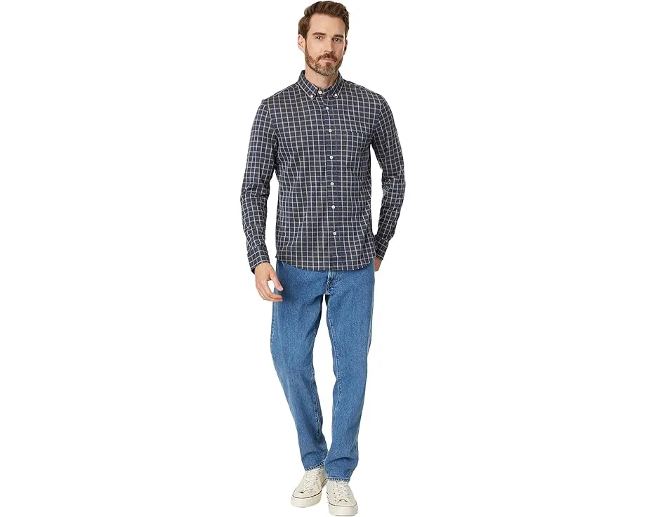 Рубашка Faherty Coastline Knit в клетку из мягкого хлопка