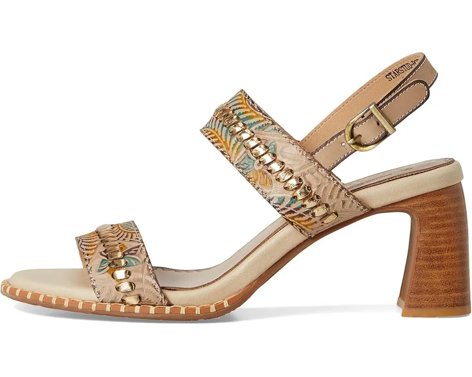 Сандалии L'Artiste by Spring Step Starstud с металлическими акцентами и массивным каблуком
