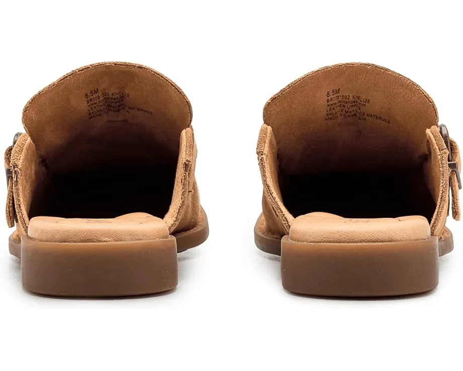 Мюли-лоферы Born Meg из мягкой замши с пряжкой