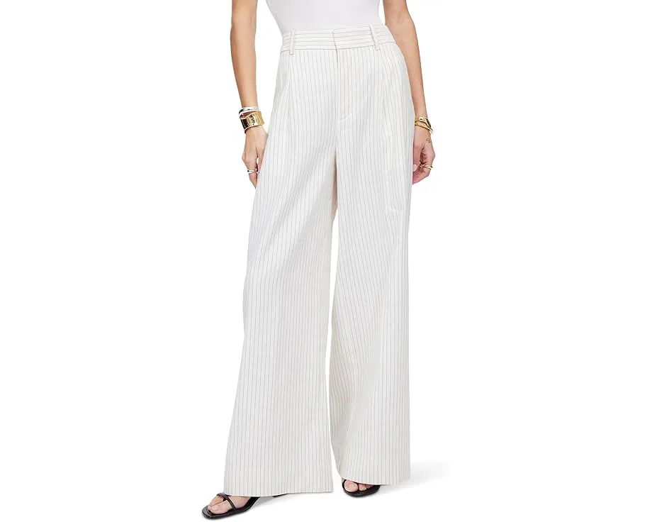 Madewell Superwide Harlow Pinstripe - Cotton Polyester с высоким поясом
