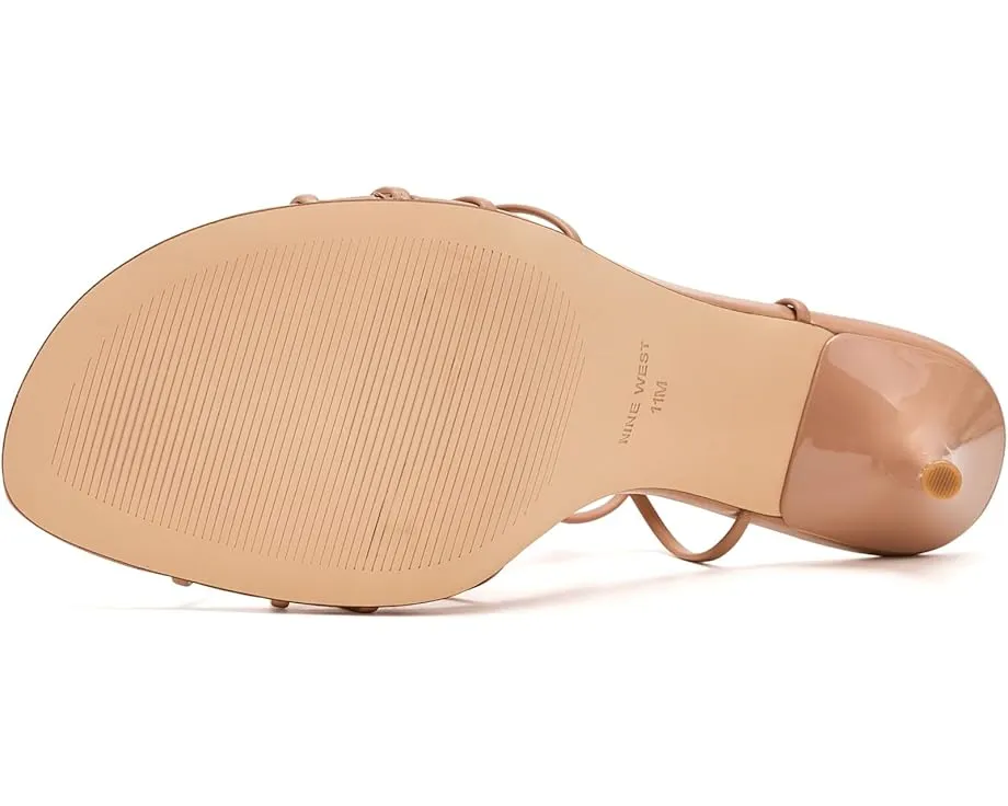 Вечерние сандалии Nine West Opela на высоком каблуке-стилетто с переплетением бретелей и лямками на щиколотке