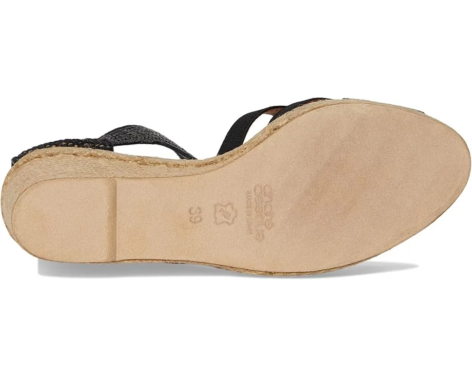 Сандалии Adin на танкетке из эластичной рафии с открытым носком