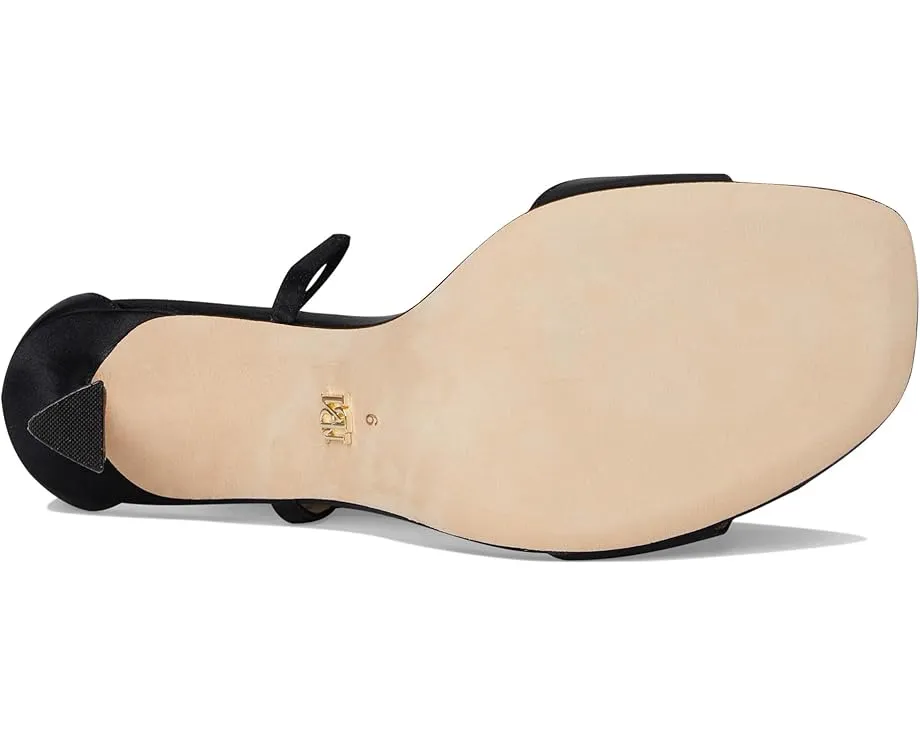 Сандалии Janelle с переплетением и цветком из шелка Badgley Mischka