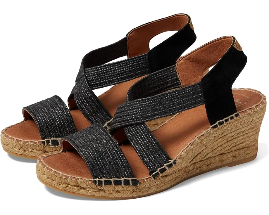 Toni Pons Susa-SP босоножки на танкетке с эластичными ремешками и круглым носком