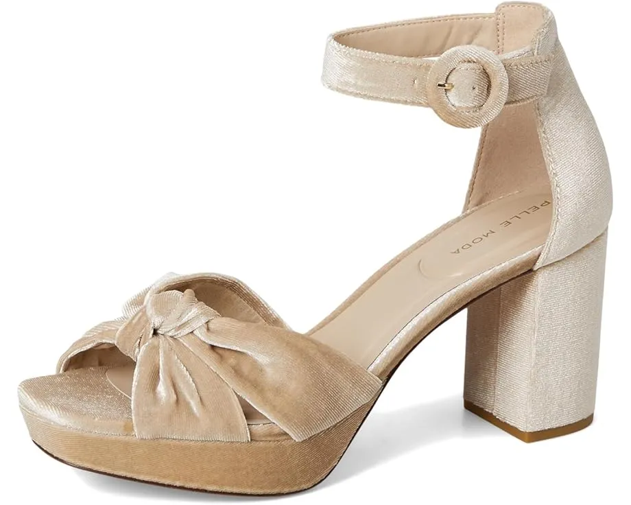 Сандалии Pelle Moda Anesa 2 с узлом и массивным каблуком