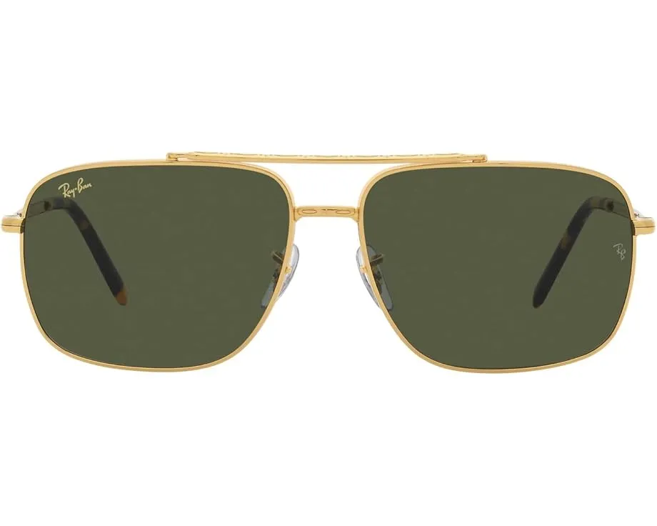 Солнцезащитные очки Ray-Ban 0RB3796 в золотистой металлической оправе