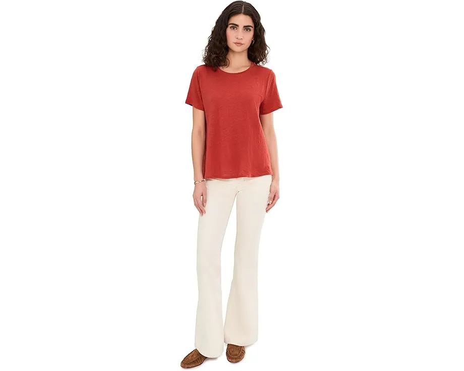 Футболка Eileen Fisher с круглым вырезом из органического льняного джерси