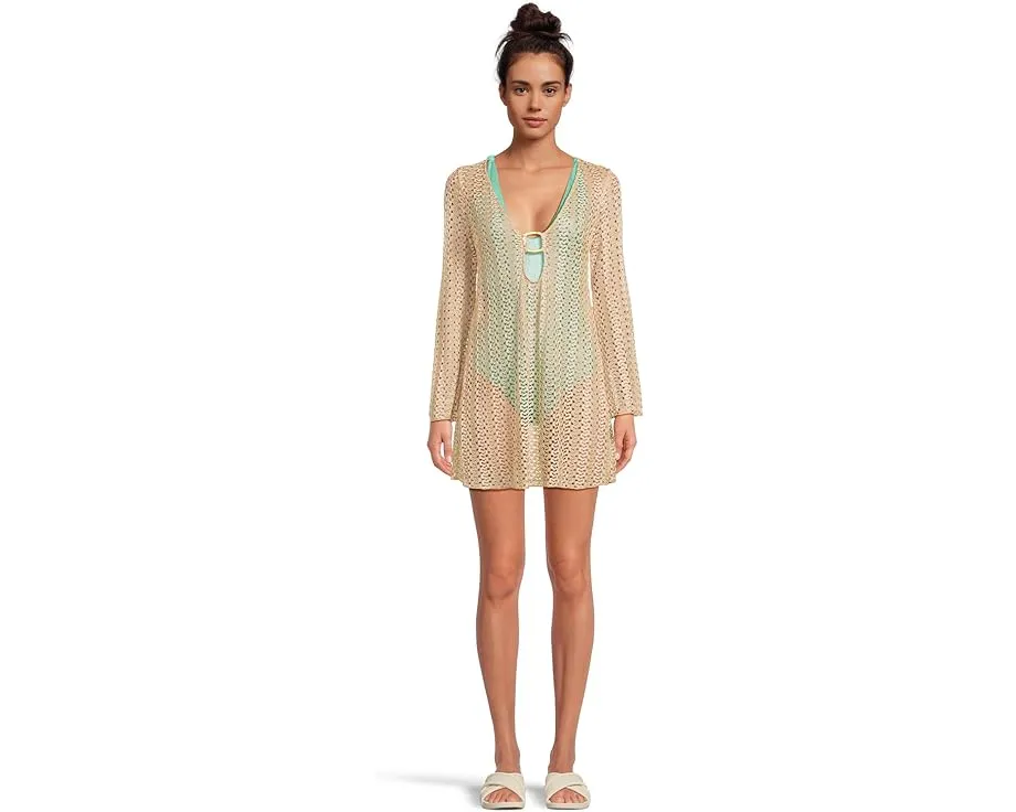 Цельный купальник BECCA с узлом и текстурой оригами