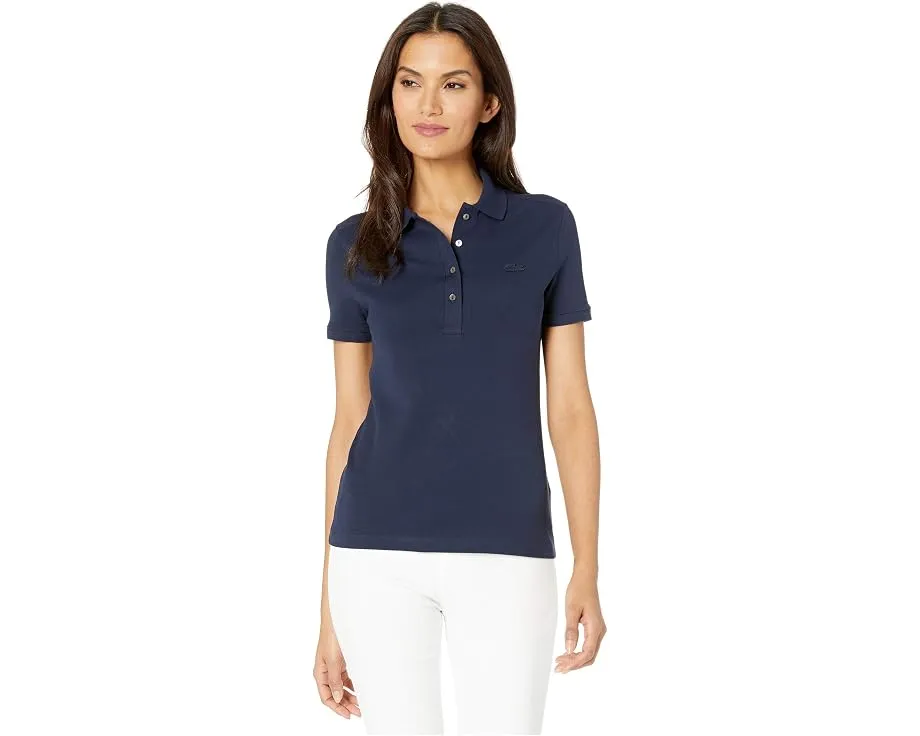 Поло Lacoste Slim Fit из хлопкового пике с коротким рукавом