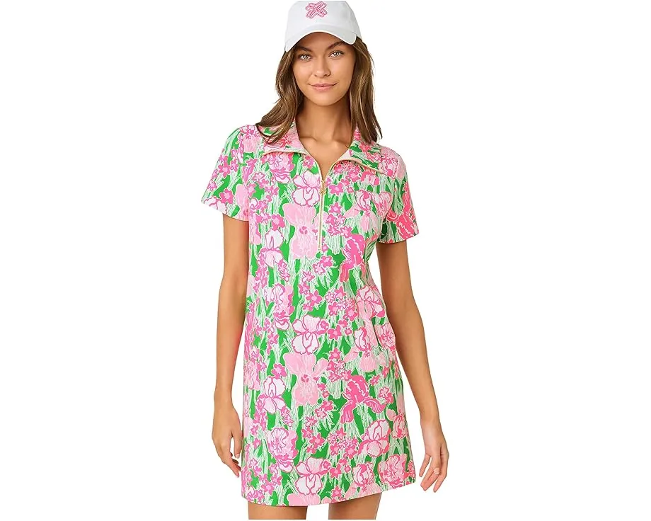 Lilly Pulitzer платье Eleni с защитой UPF 50+ и длинными рукавами