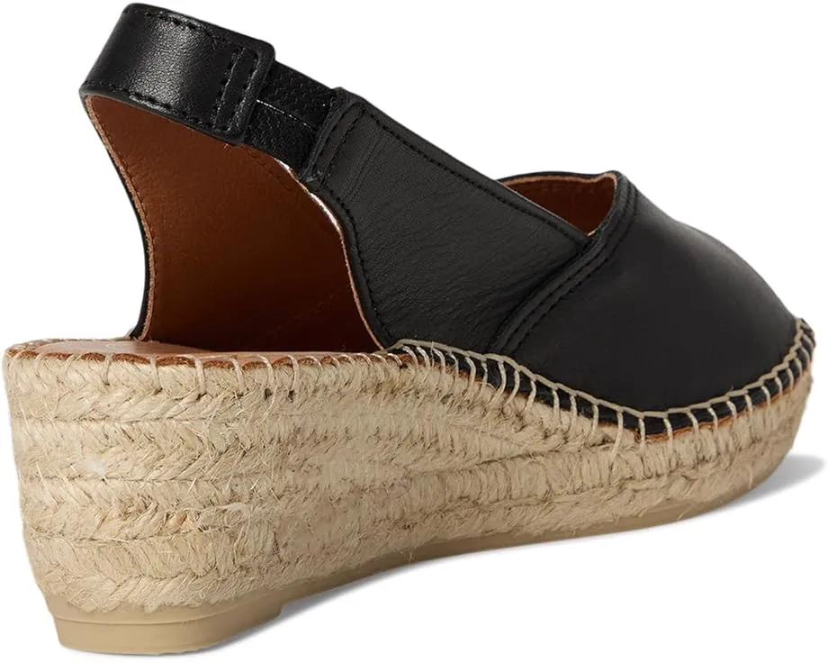 Toni Pons Bernia-P туфли на танкетке с открытым носком и эластичным ремешком