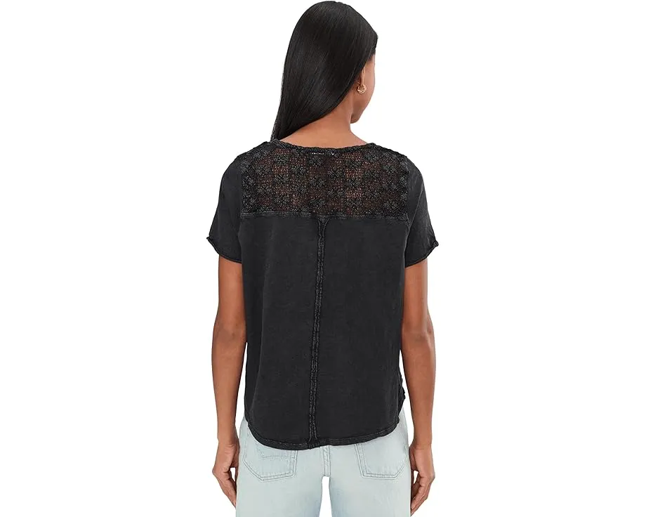 Хенли Free People We The Free Heirloom с кружевными вставками