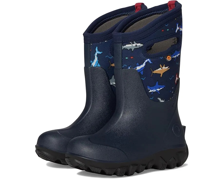 Детские сапоги Bogs Kids Classic Seamless с пиксельным принтом акулы и водонепроницаемым верхом