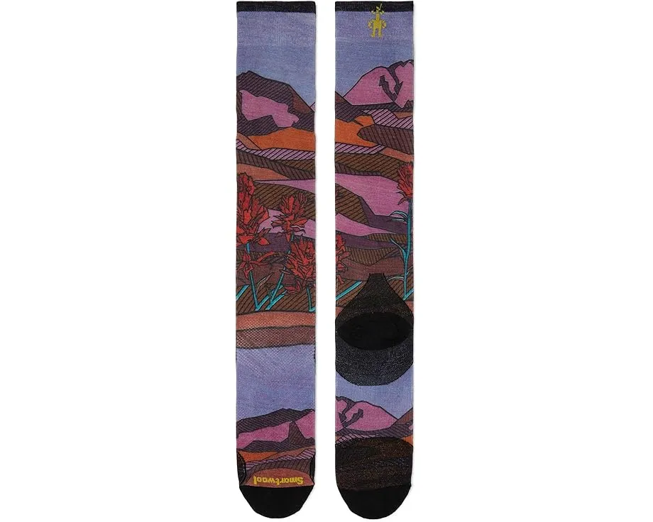 Носки Smartwool для катания на лыжах с принтом Floral Field и без амортизации