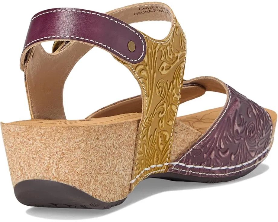 Сандалии L'Artiste by Spring Step Osuna из пробки и кожи с массивным каблуком