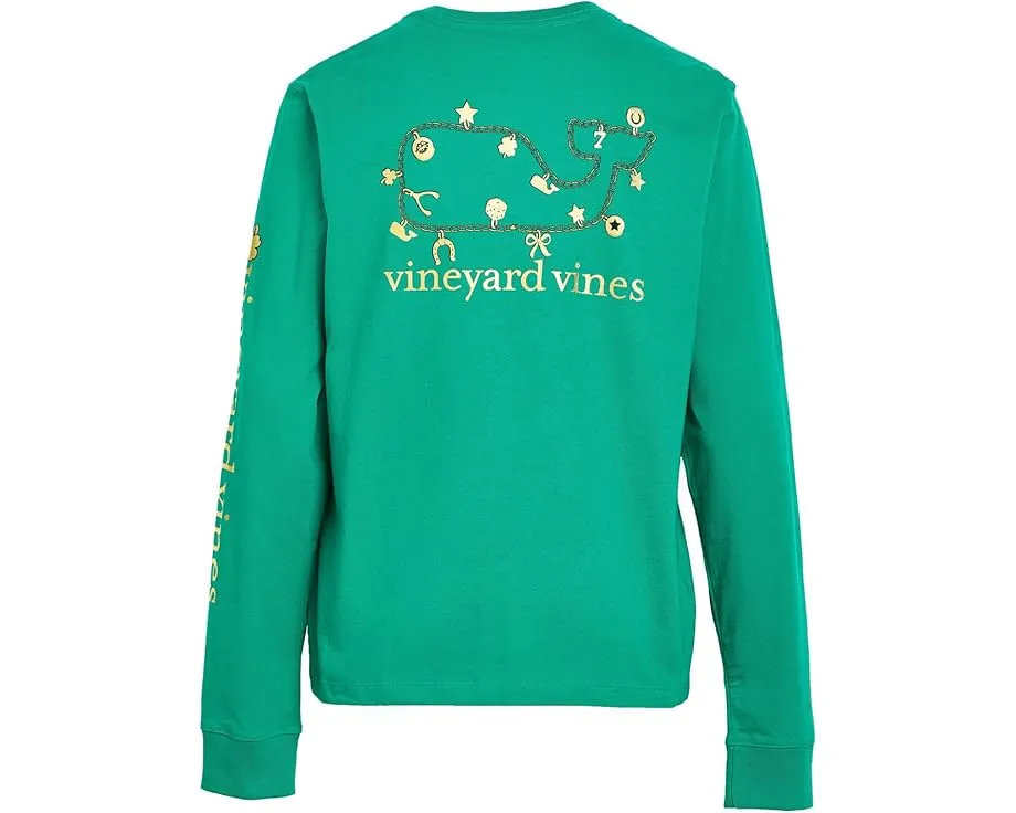 Детская футболка Vineyard Vines с длинным рукавом и карманом