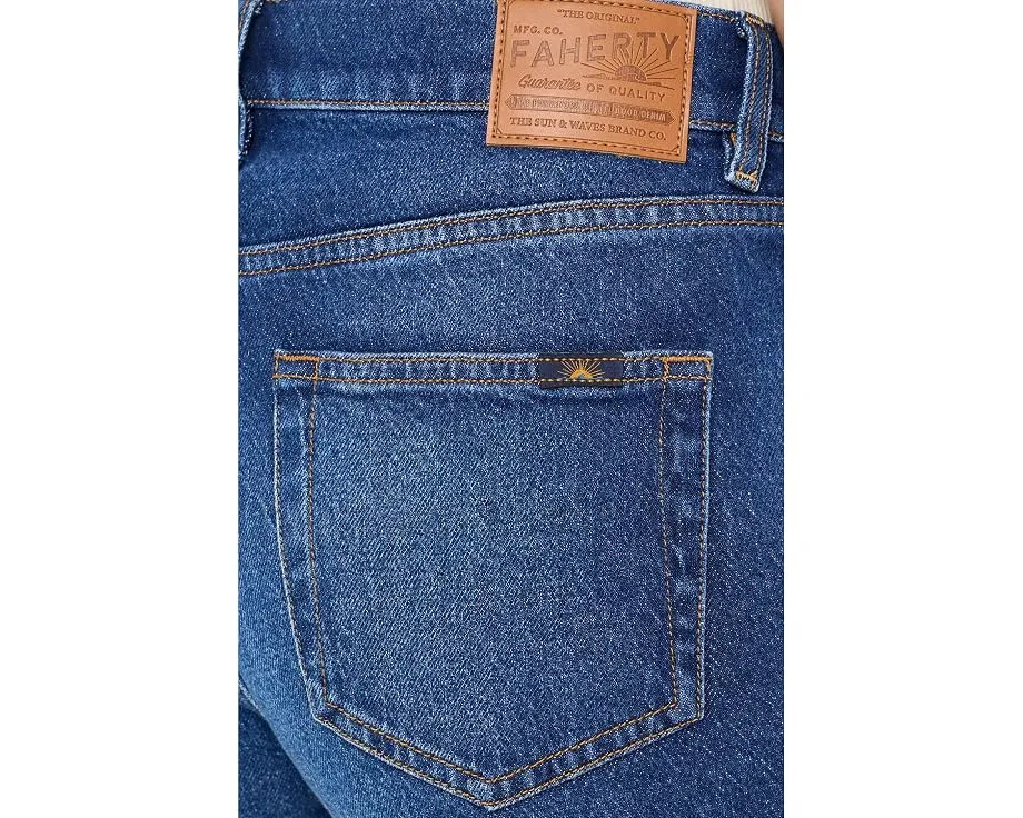 Джинсовые шорты Faherty Sundrift в цвете Night Cove Wash