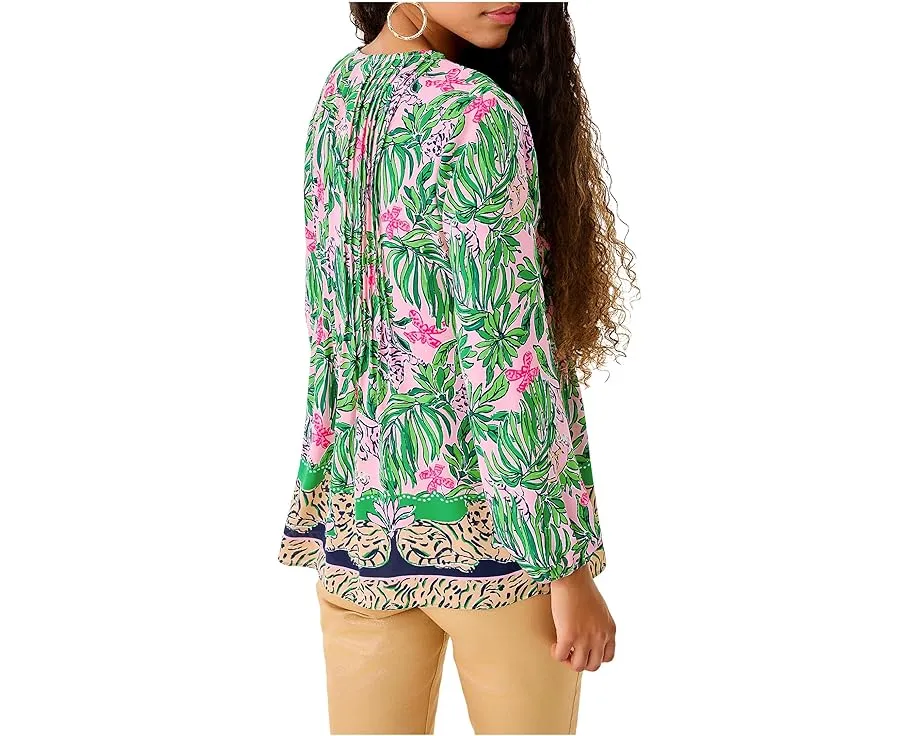 Туника Lilly Pulitzer Marilina с длинным рукавом и завязками