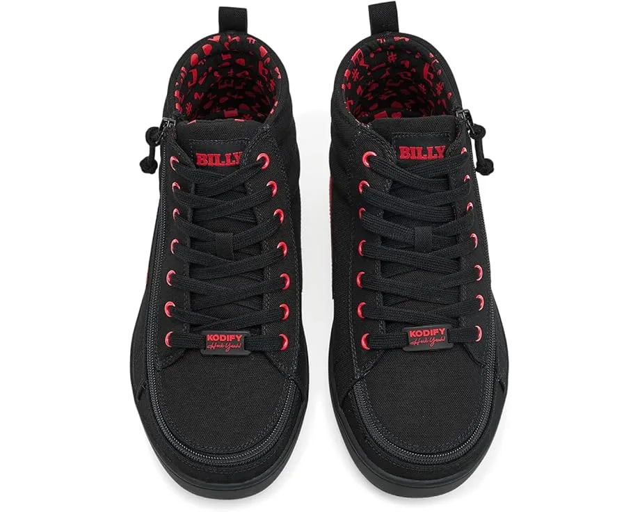 Высокие кроссовки BILLY CS High Top с молнией по периметру и шрифтом Брайля на подошве