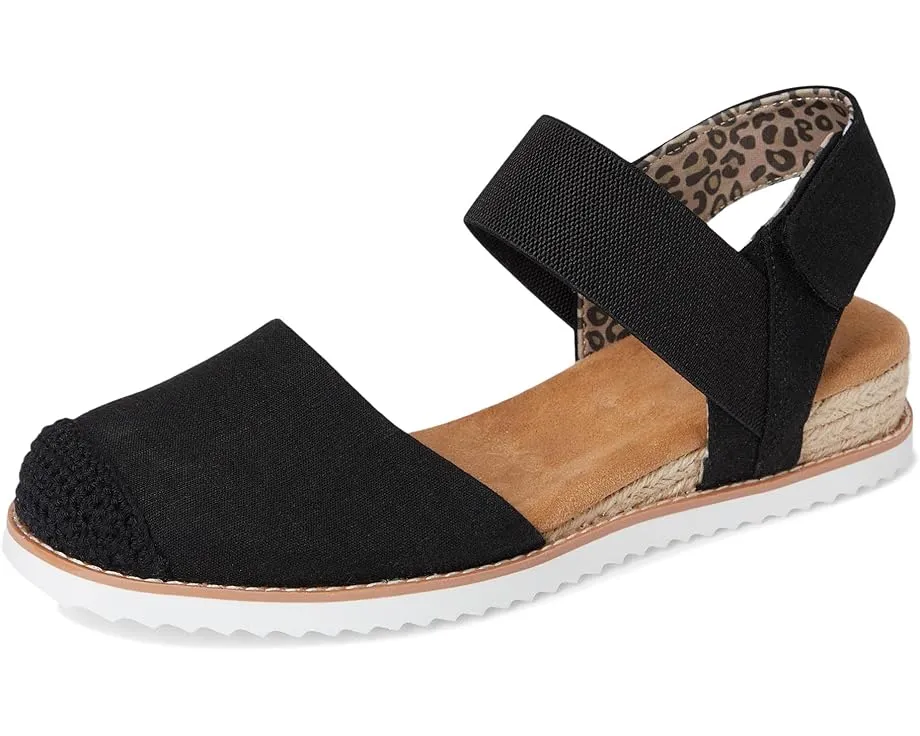 Сандалии BOBS from SKECHERS Desert Kiss Sun Shining на джутовой подошве