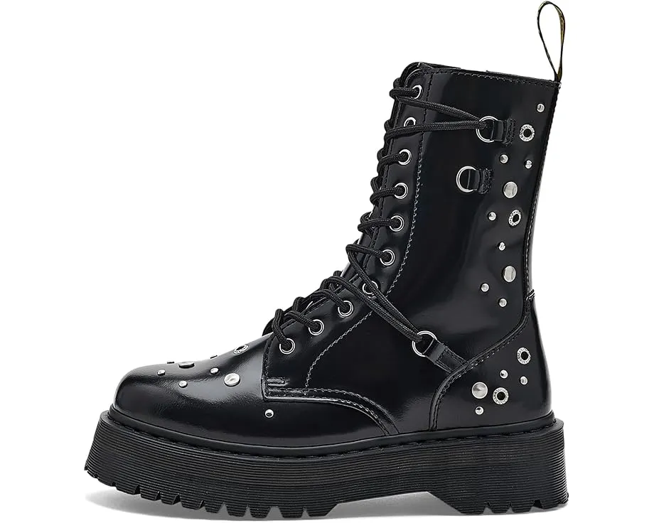 Ботинки Dr. Martens Jadon Hi Hardware на платформе с заклепками