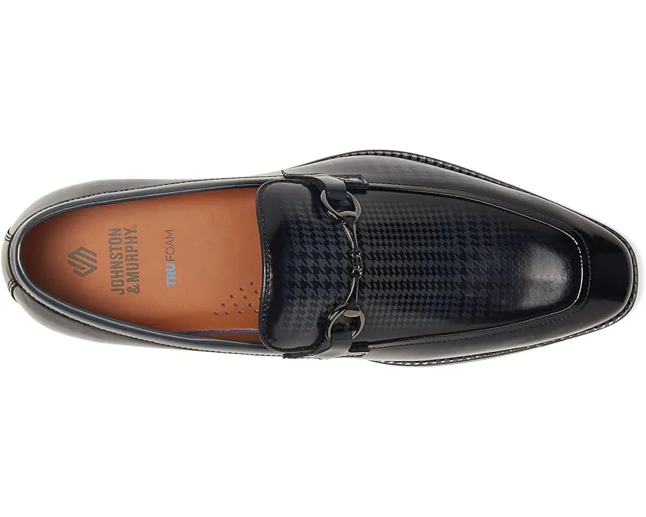 Johnston & Murphy Sullivan Bit из итальянской телячьей кожи с узором «гусиная лапка»