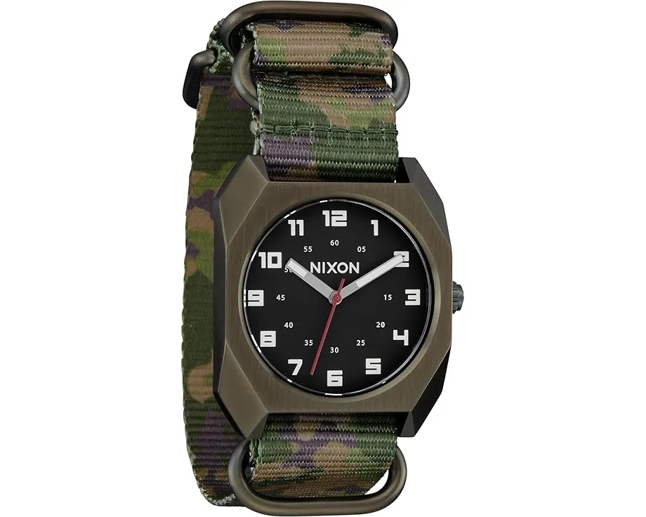 Наручные часы Nixon Scout Nato с октагональным корпусом и водонепроницаемостью 10 ATM