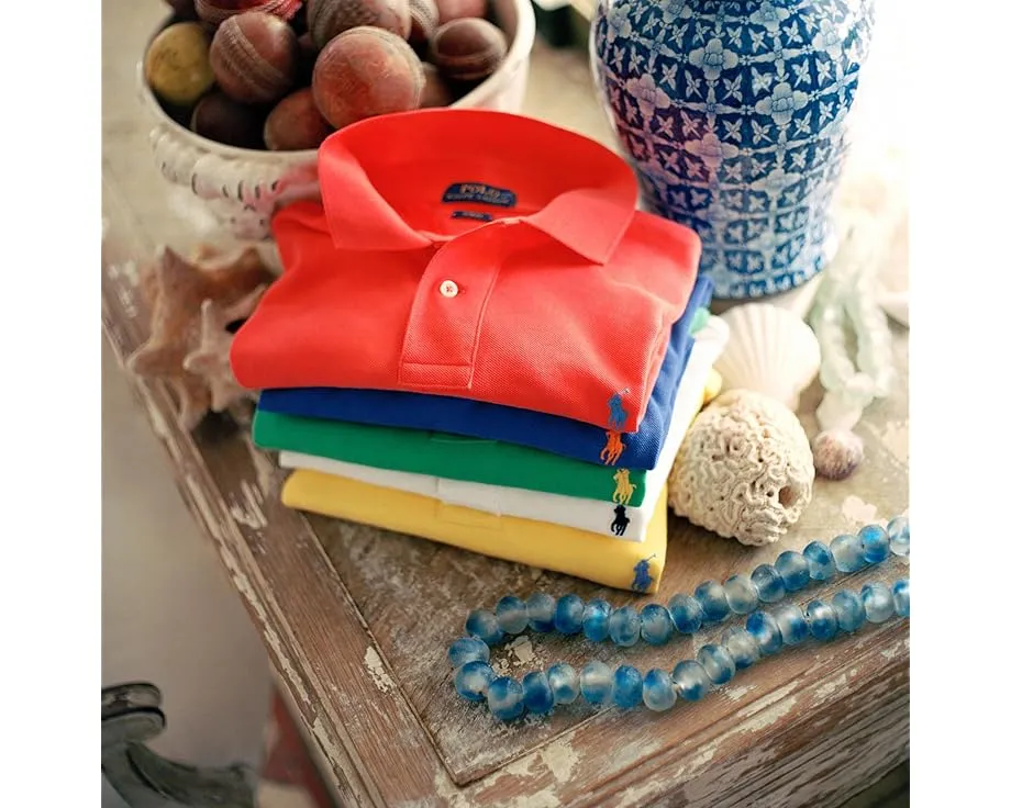 Классическая поло Polo Ralph Lauren из сетчатой ткани с вышитым логотипом