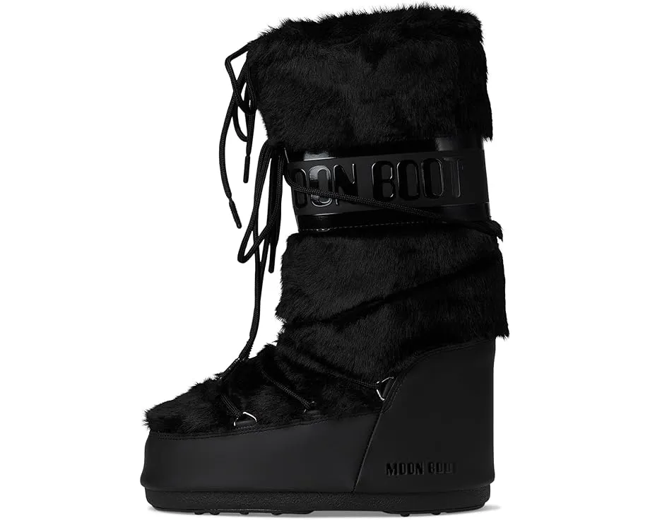 Ботинки MOON BOOT Icon Faux Fur с искусственным мехом и утеплением