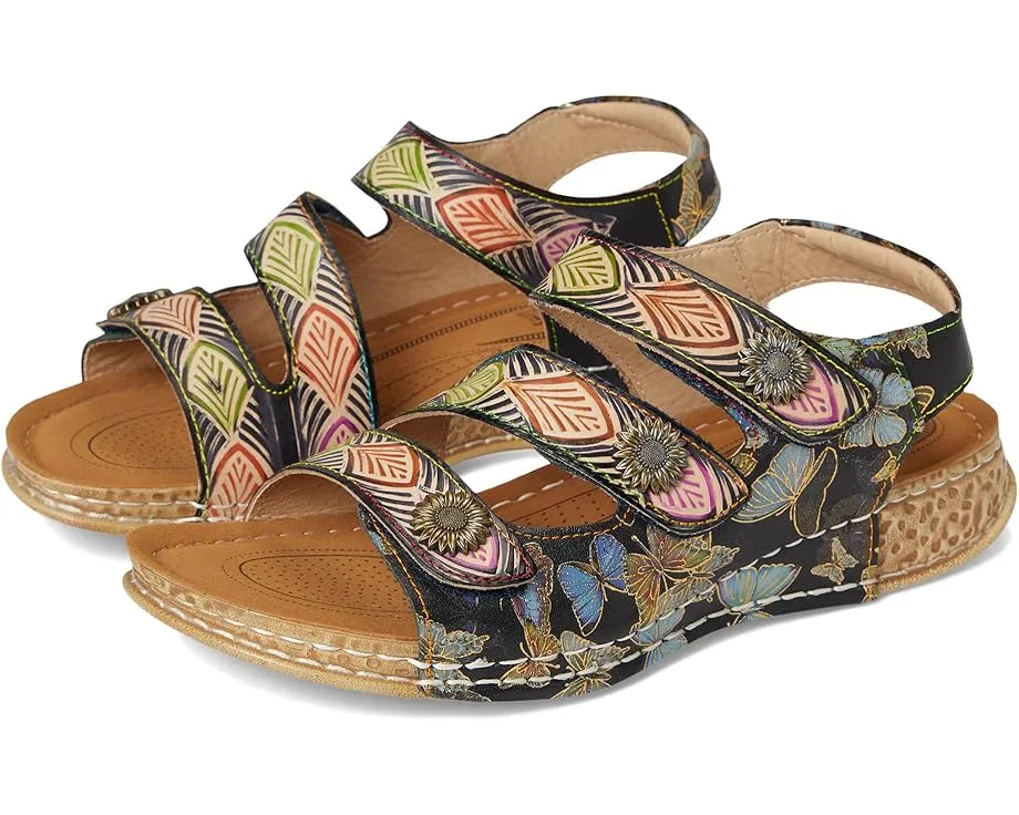 L'Artiste by Spring Step Сандалии Versa с тремя ремешками и металлическими акцентами