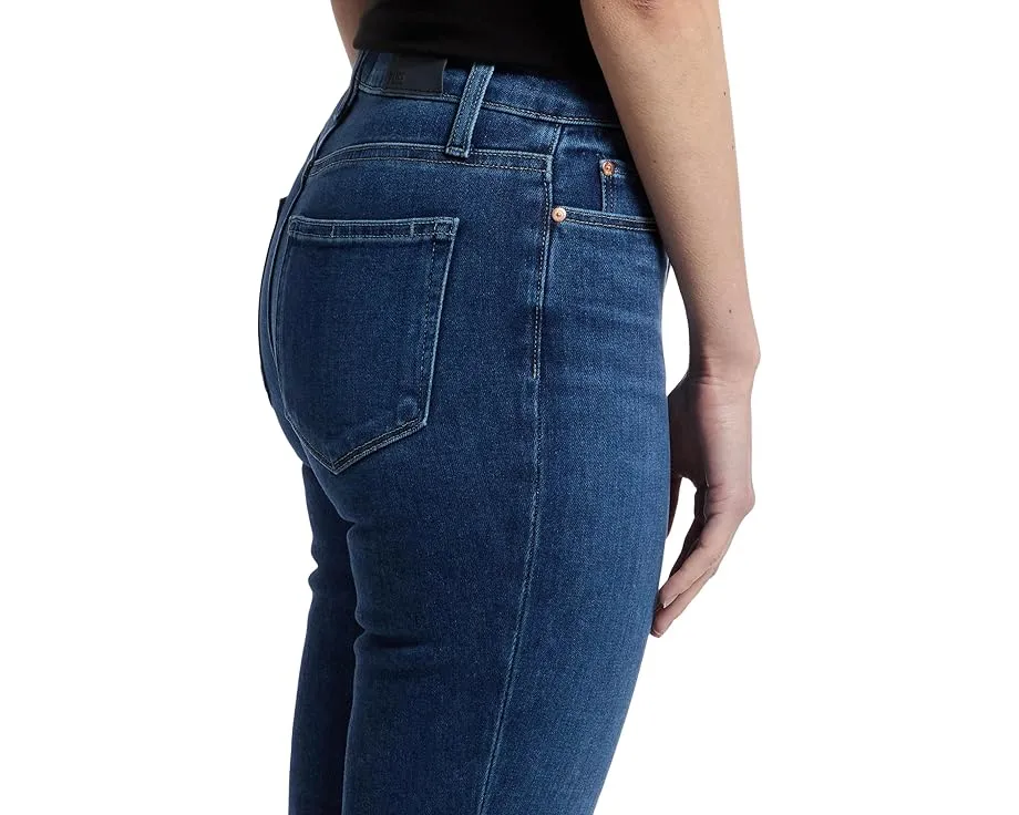 Джинсы Paige Cindy с эффектом поношенности и прямым кроем из денима с растяжкой