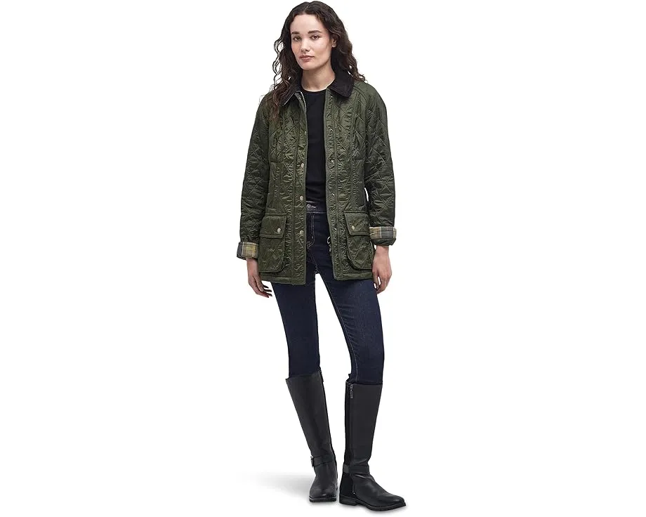 Стеганая куртка Beadnell Polarquilt с воротником и карманами от Barbour