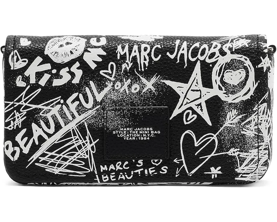 Мини-сумка Marc Jacobs The Punk Scribble с дерзким принтом