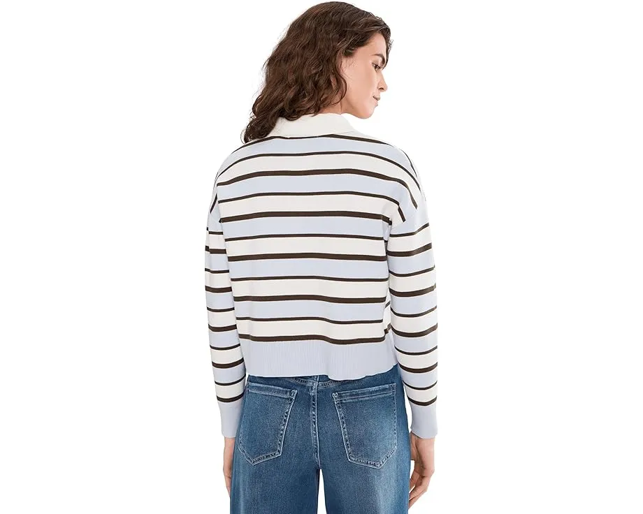 Короткий пуловер Seraphina в регбийном стиле с воротником на пуговицах от 525 america